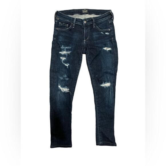 Citizens Of Humanity Denim - Citizens of Humanity Dark Washed Distressed Denim Women’s size 27